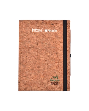 EcoKraft Eco Friendly Notebook- Natural Cork- A5- 210 Pages